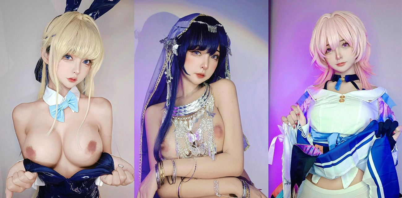 二次元巨乳萝莉【yamisung】大尺度逼脸同框自慰，童颜巨乳尤物揉胸扣逼极致的诱惑